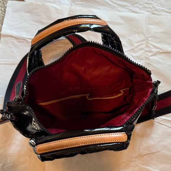 MZ Wallace Black and White Quilted Crossbody Bag - Picture 3 of 4